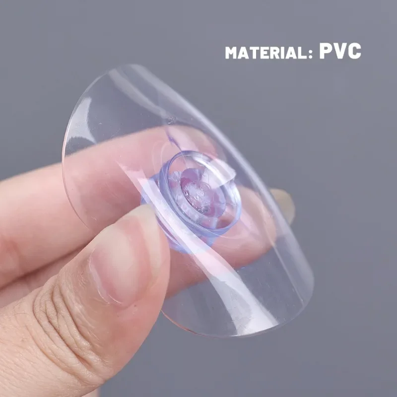 Description Picture 4 of item50/2pcs Transparent Mushroom Head Sucker Hooks Suckers Home Organizers Hanging Suction Cups Hook Car Window Decor Suction Pads