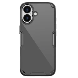 Transparent Minimalist Shockproof TPU Pro Phone Case by Nillkin - iPhone 17 (Cleart black)