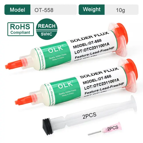 Olk SMD Flux Pcb Repair Soldering Flux No-Clean Solder Paste Welding Advanced Oil Flux For Welding Grease 10cc Soldering Repair - Image 14