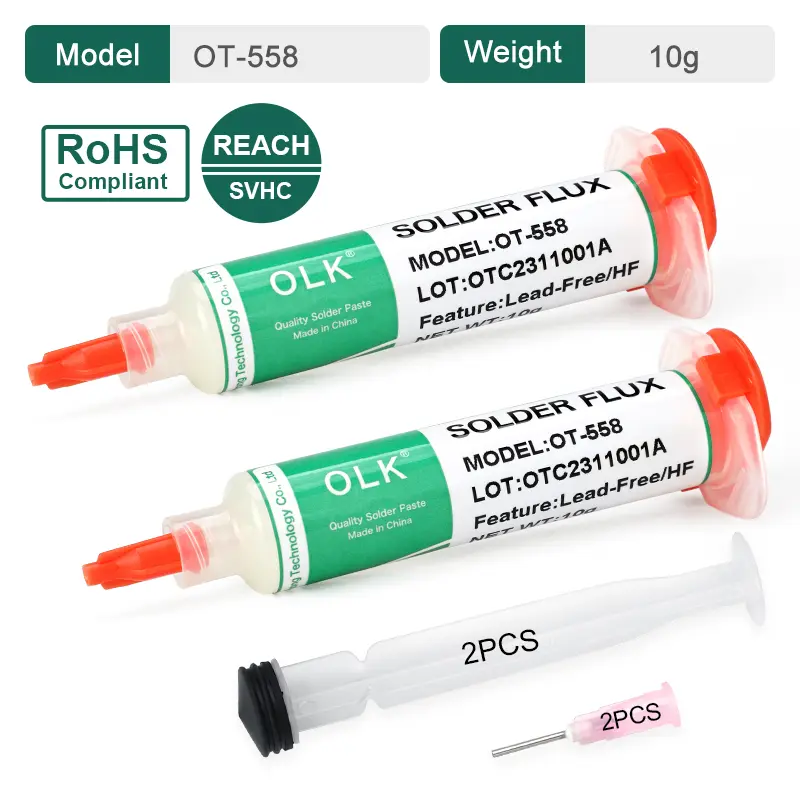Olk SMD Flux Pcb Repair Soldering Flux No-Clean Solder Paste Welding Advanced Oil Flux For Welding Grease 10cc Soldering Repair - Image 14