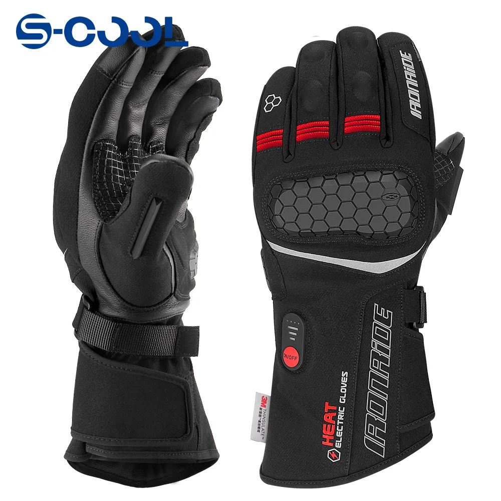 

Heating Skiing Gloves Waterproof Heating Glove Touch Screen Heated Motorbike Riding Gloves for Winter Outdoor Sports