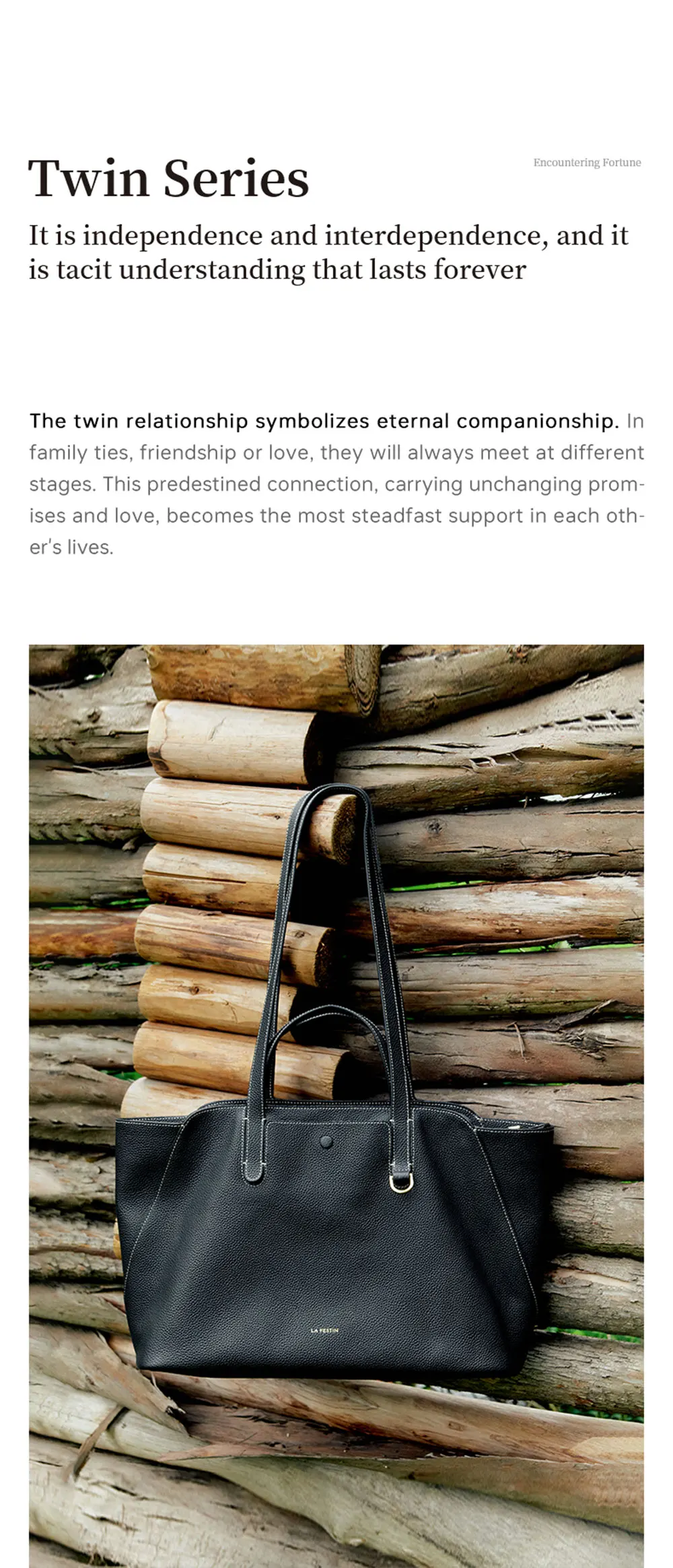 Side silhouette of tote bag