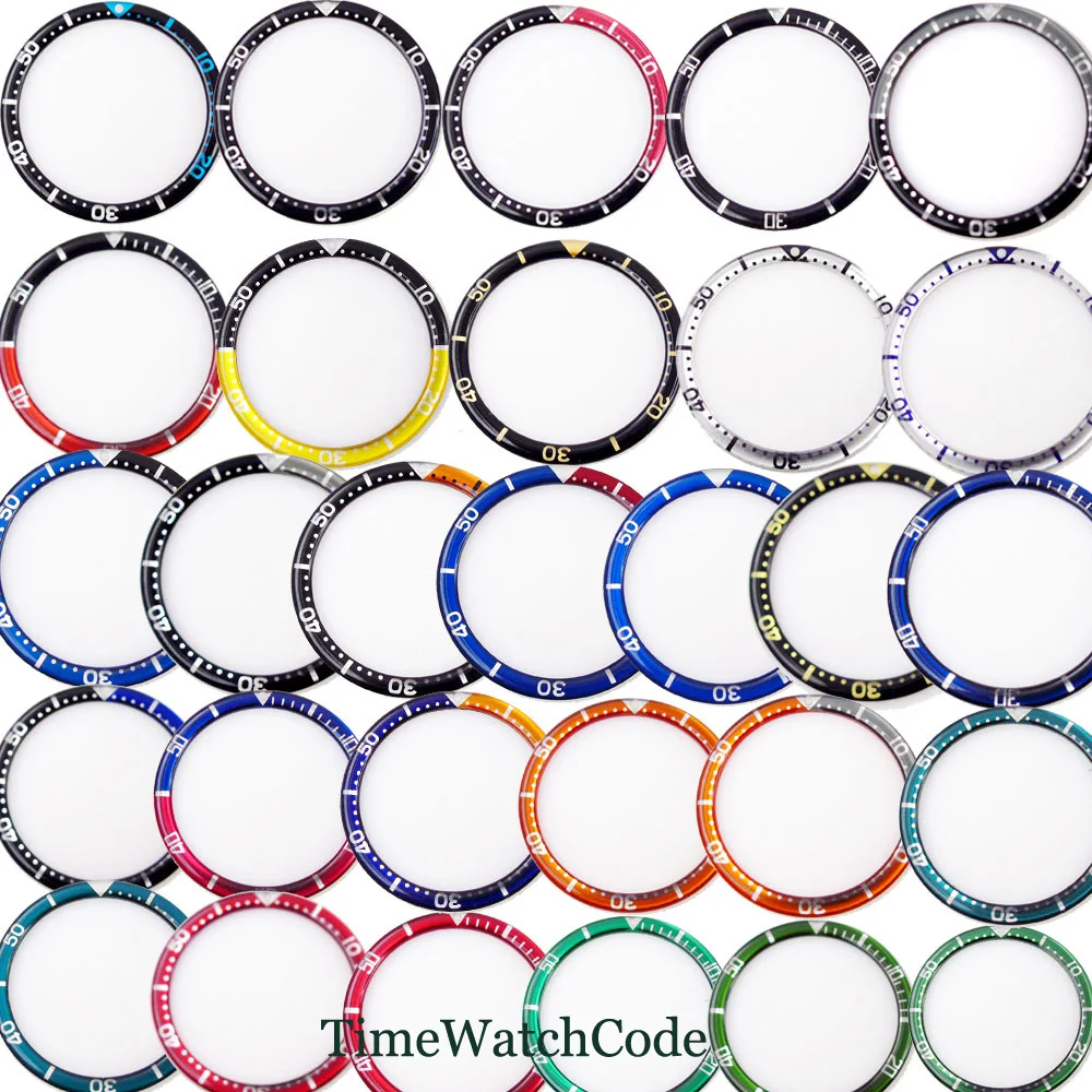 FlatResinAluminumBezelInsertWatchCaseRing38mm315mmFitfor