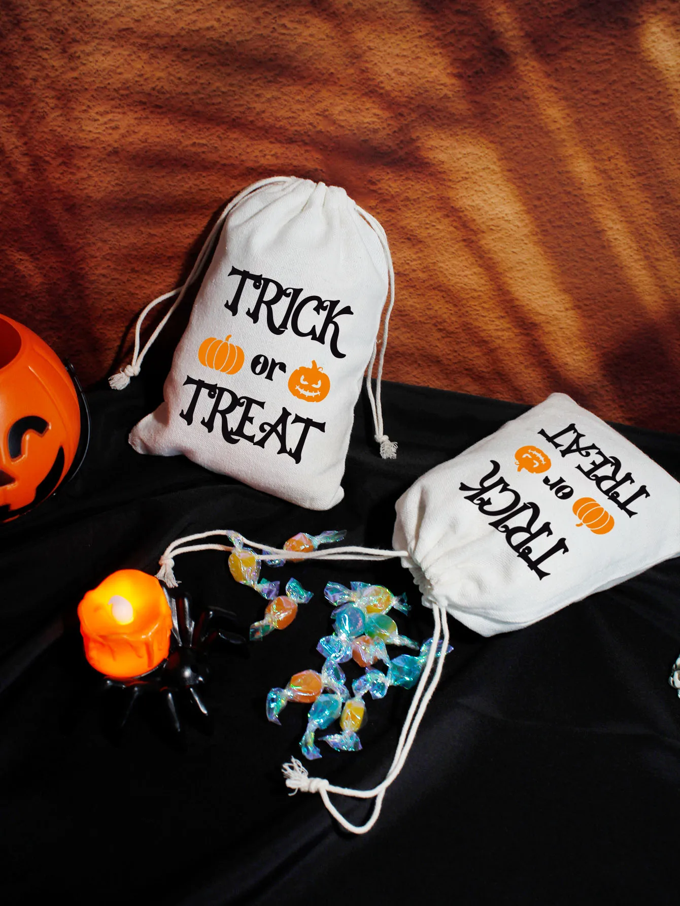 Halloween Candy Bags Kürbis Ghost Candy Cookie Verpackung Taschen Süßes oder Saures Halloween Party Dekorationen Kind Geschenk begünstigt ﻿