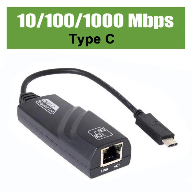 High-Speed Wired USB-C to Ethernet Adapter