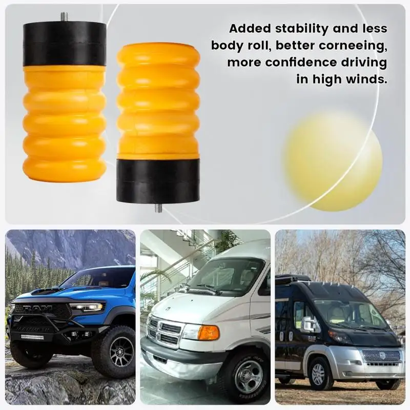Shock Absorber Spring 2PCS SSR-313-54 Rear Air Helper Spring Kit for Dodge RAM Promaster 1500 2500 3500 2003 -