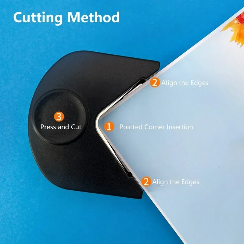 Paper Scrapbooking Supplies Cutter Cricut Circular Corner Scrapbook Plastic PVC Dies Film Photo Business Card Manual Die Arts