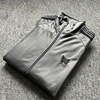 2024 Casual Fashion Coat Men Women Knitted Stripes Jackets Zipper Track Jacket 6
