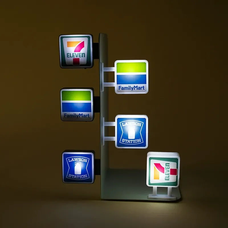 3d Magnetic Fridge Stickers Convenience Store Magnets Luminous Light Box Decor