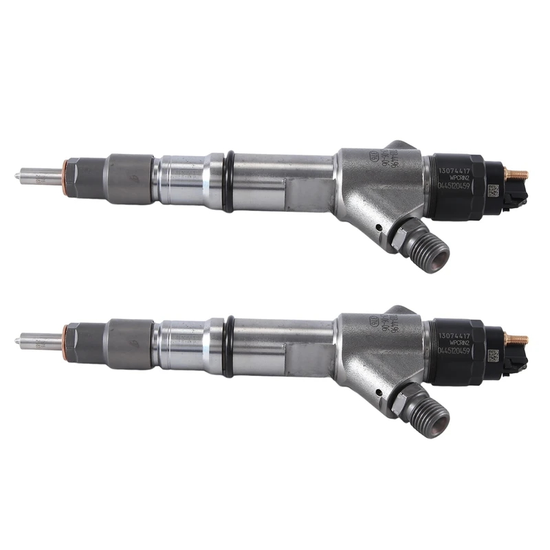 

2PCS 0445120459 New Diesel Fuel Injector Nozzle Silver Diesel Fuel Injector For Weichai 0445 120 459