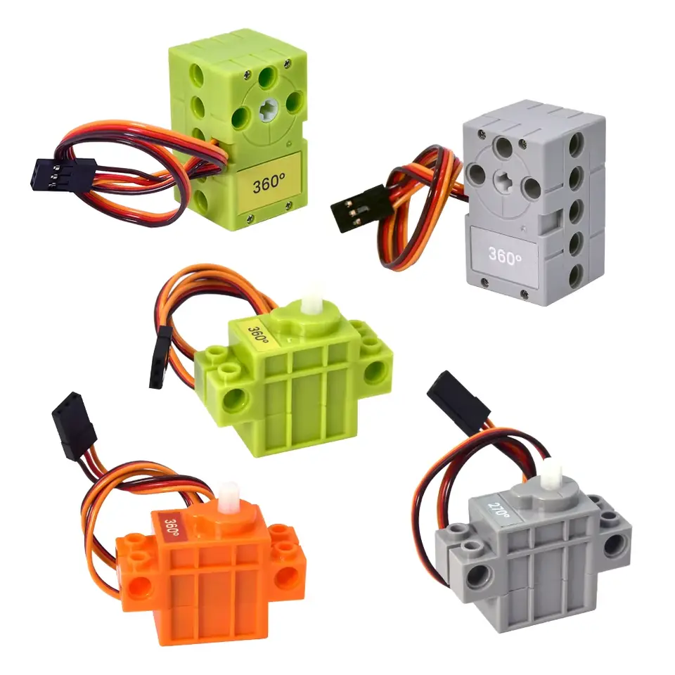 2KG Programmable 270° 360° Servo Motor Compatible With Lego Building Blocks For Arduino Projects DIY Electronic Parts image 1