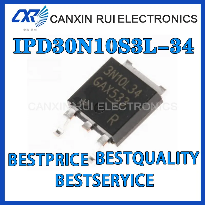 

New IPD30N10S3L-34 screen printing 3N10L34 To-252 Patch n-channel fet