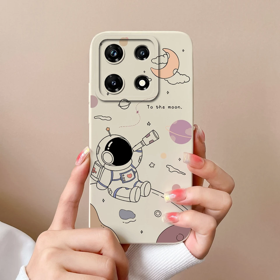 Cute Cat Silicone Liquid Shockproof Bumper Case