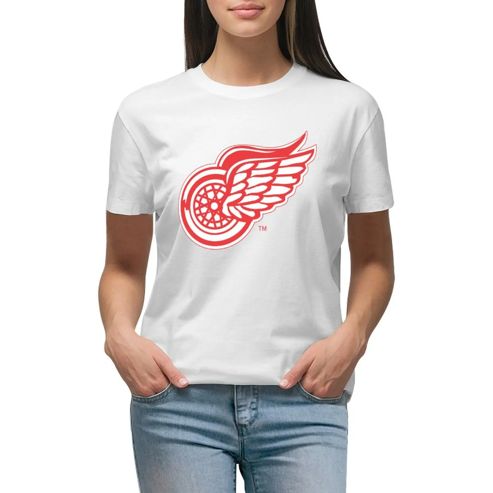 

Detroit Wings-City T-shirt tops tees cropped t shirts for Women
