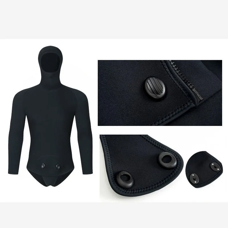 3MM Men Scuba Diving Suit Coldproof Neoprene Swimsuit Keep Warm Front Zip Wetsuit Top Surfing Snorkeling Swimwear Pants
