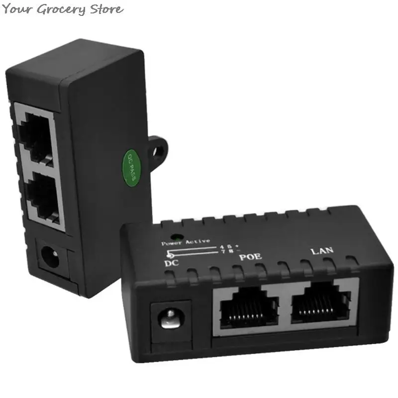 Gigabit Power Over Ethernet PoE Injector Splitter for CCTV IP Camera