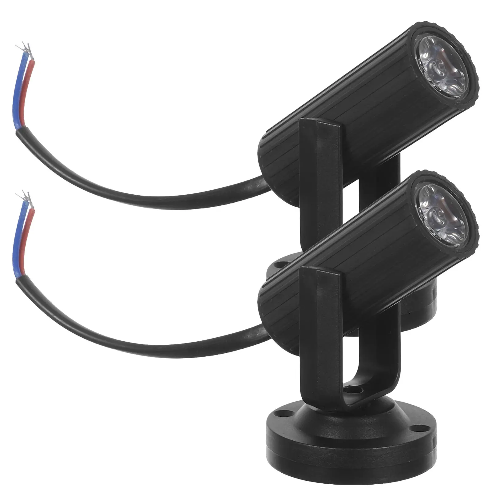 2Pcs LED 무대 스포트라이트 회전식 라이트 레드 블루 효과 댄스 파티를 위한 고휘도 Ktv 바 디스코 클럽