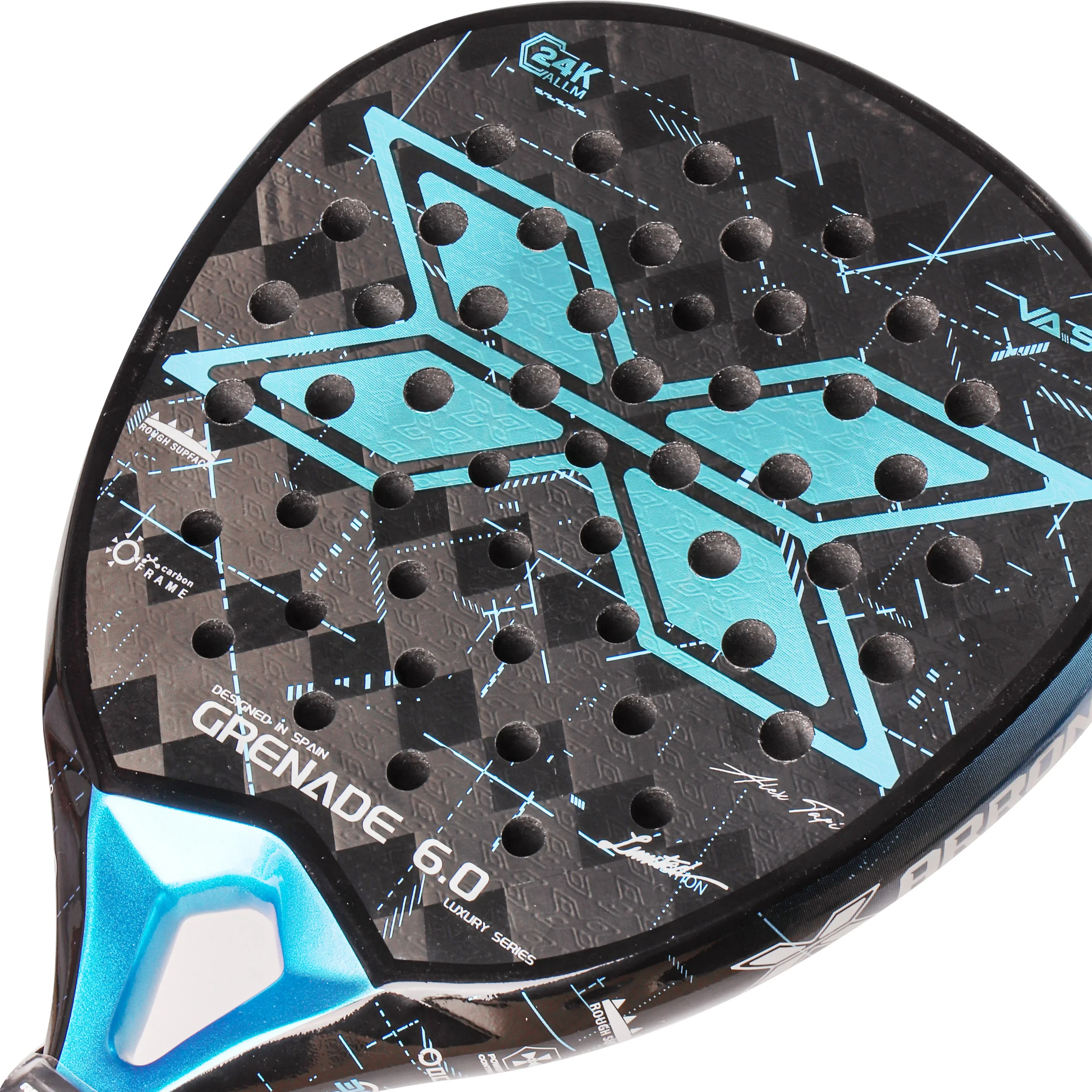 ARRONAX-Tennis Padel Racket Paddle Racquet EVA Soft 18K 24K Carbon Fiber 3D Hexgon Padel Paddle for Beginner