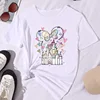 Summer Disney Micky Mouse Dreamy Castle Printed Kid T Shirt New Kawaii Cartoon Cotton Top Children Girl Clothing Baby Casual Tee 2