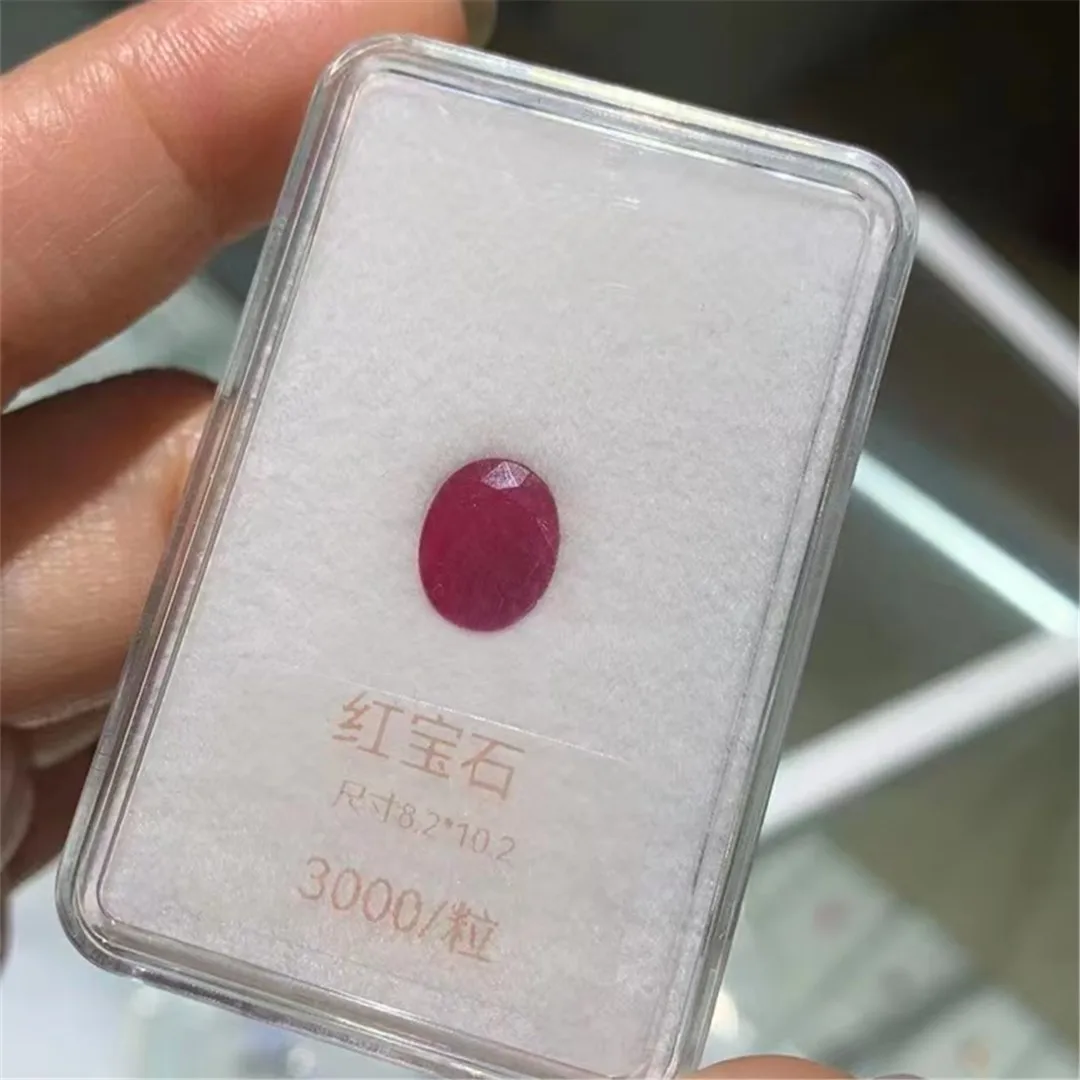 ECHSUN natural ruby stone burma AAA level oval 8*10mm loose gemstones ring bracelet pendant rubis jewelry bracelet edelstenen