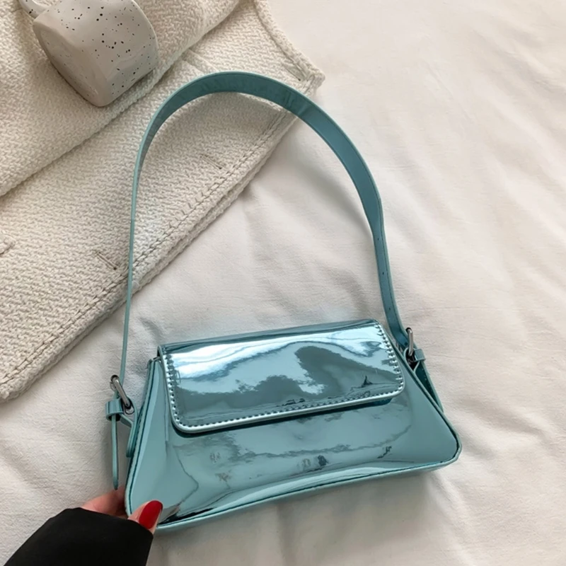 

Candy Colored Handbag Single Shoulder Bag Exquisite Underarm Bags for Women Girl