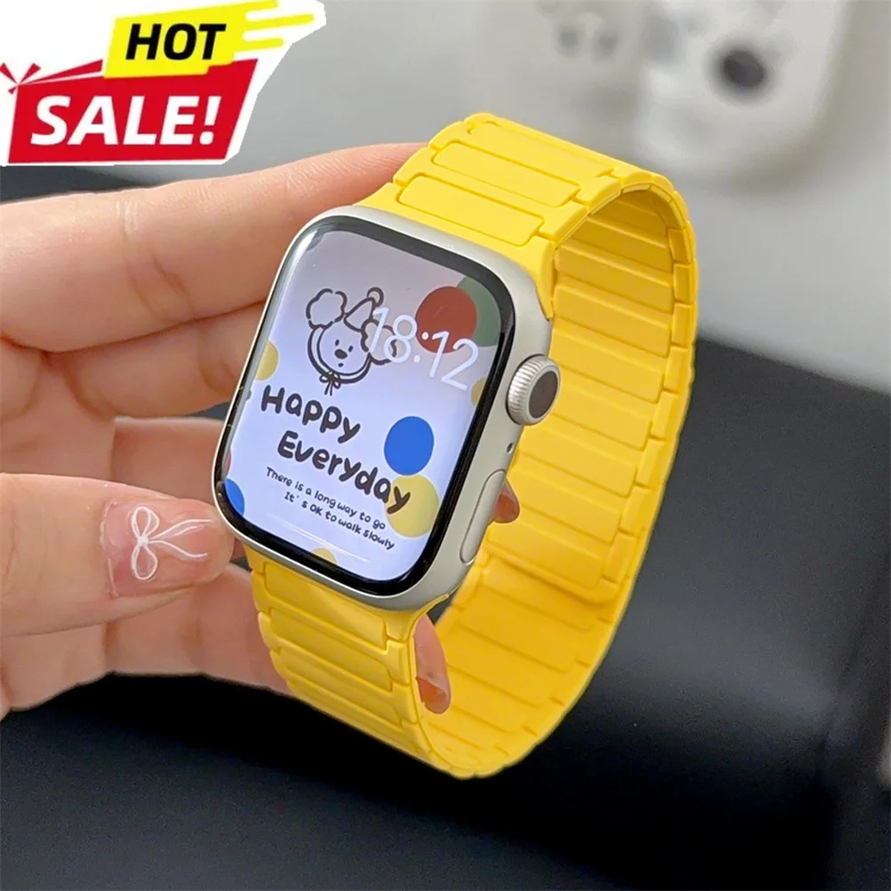 Magnetic Silicone Strap for Smartwatches - Stylish and Durable Design