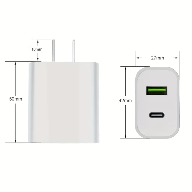 Dual USB-C Charger Block 5