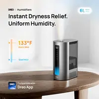 6L Humidifier For Bedroom, Smart Large Room Humidifier, Warm & Cool Mist, Plants, Baby, Top Fill, 60Hr Runtime, Quiet, High 2