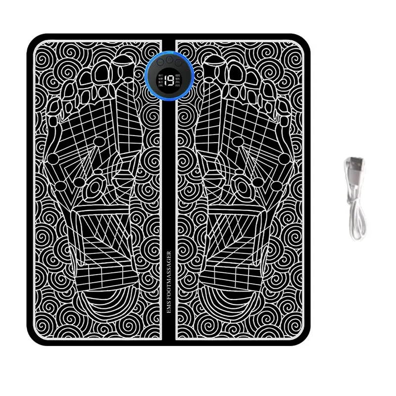 ems electric foot massager pad relief pain relax feet acupoints massage mat shock muscle stimulation improve blood circulation EMS Electric Foot Massager Pad Relief Pain Relax Feet Acupoints Massage Mat Shock Muscle Stimulation Improve Blood Circulation