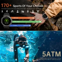 New T-Rex 3 Pro Dual-Band GPS Military Smart Watch 48mm 10ATM Water-Resistant 500mAh Battery Compass Altimeter AGPS Smart Watch - Image 2