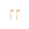 1 paire Vintage en acier inoxydable chaîne gland boucles d'oreilles pour femme rétro Punk unisexe Rock boucles d'oreilles Cartilage Piercing bijoux