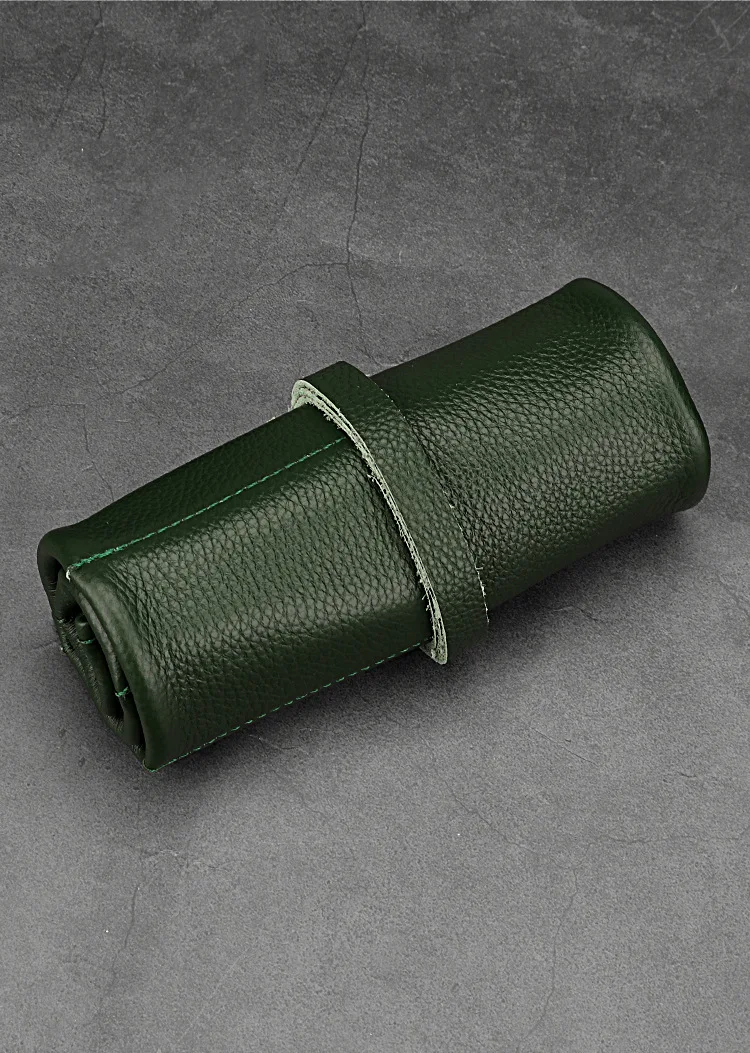 Travel Watch Organizer | Luxury 6 Slots Black Leather Watch Roll Organizer – Portable T... - SKU LWRO0832 - UGI Packaging