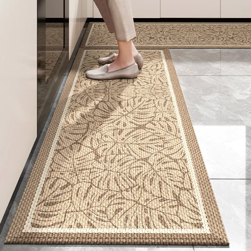 Kitchen Floor Mat Loop Velvet Non-slip Wear-resistant Carpet Long Strip Home Decoration Rug Alfombra Antideslizante Para Cocina 2