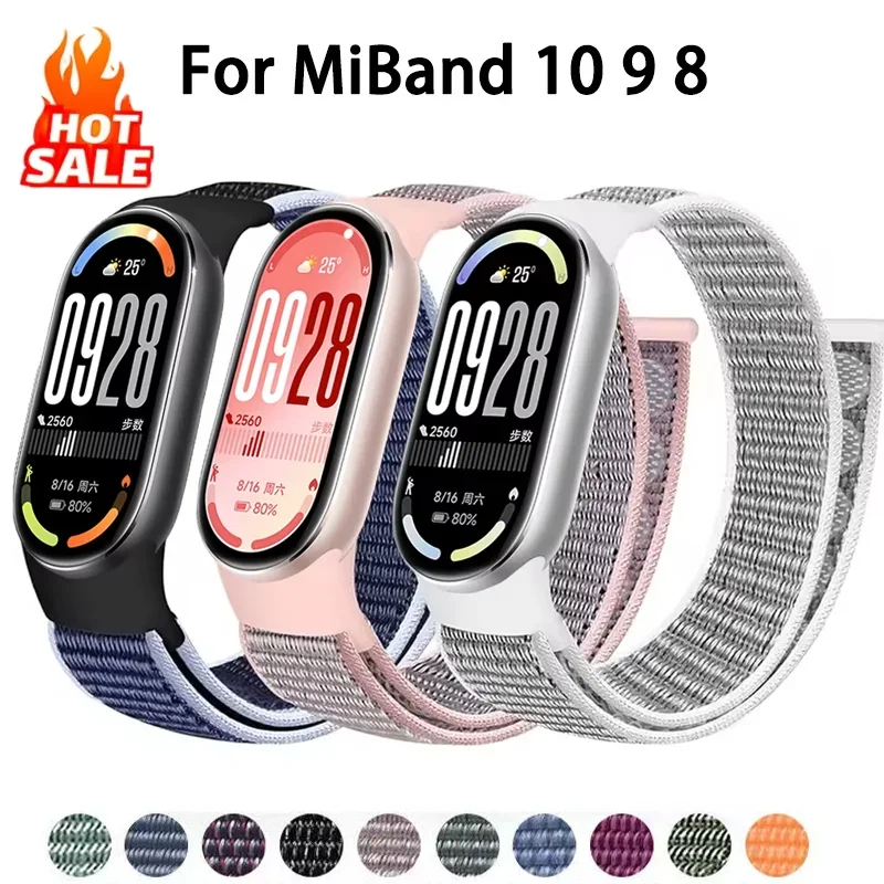Breathable Nylon Loop Strap for Smart Bracelet Wristband Accessories