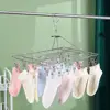 Steel Windproof Clothespin Laundry Hanger Clothesline Dryer Bra Towel Rack Clothes Airer Peg Hook Drying Sock P2i5 2