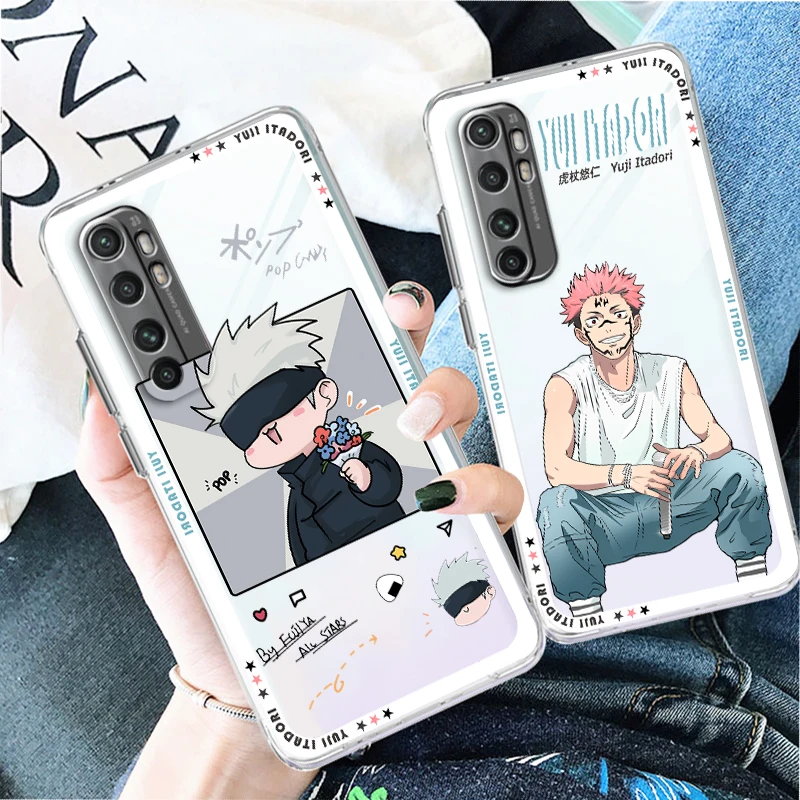 

Anime Comics Jujutsu Kaisen Transparent Phone Case For Xiaomi Mi 13 12T 12S 12X 12 11 11T 11i 10T 10 Pro Lite Ultra 5G Cover
