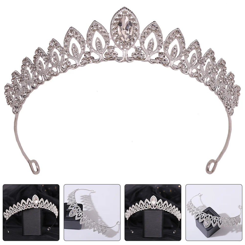 

Bridal Headband Wedding Tiara Crowns for Women Headpiece Bride Pageant Leaf Type Fairy Birthday Alloy Brides