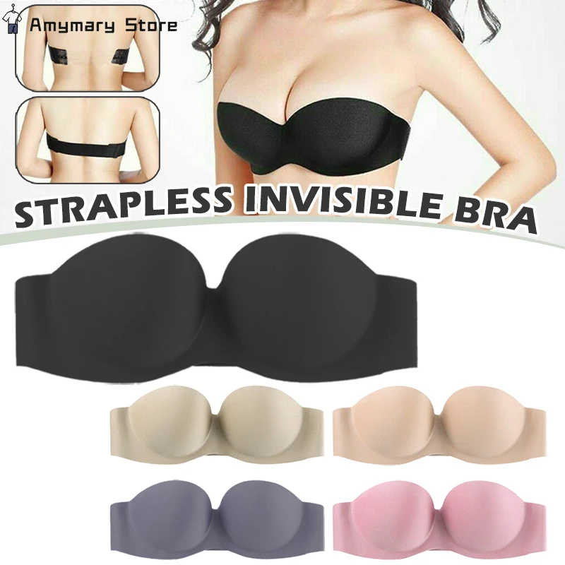 

New Summer Non-slip Strapless Invisible Sexy Bra Wedding Party Beautiful Back Chest Stickers Gather Comfortable Underwear