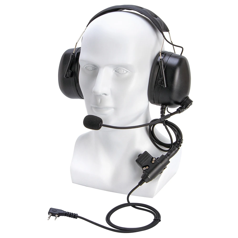 U94 PTT+Universal Aviation Headset Pilot Headphone for Baofeng Kenwood HYT TYT Baofeng UV 82 UV5R UV5RE UV5RA UV6R BF888S