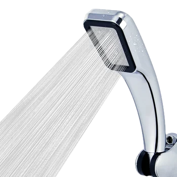 300 หลุมแรงดันสูงหัวฝักบัวน้ํา 3 สี Chrome สีดําสีขาว Sprayer หัวฉีดอุปกรณ์ห้องน้ํา 1