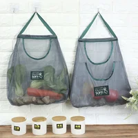 Mesh Bag Storage Baskets Reusable Grocery Net Plastic Bags For Food Fruit Vegetables Kitchen Organizer Accessories Item 1