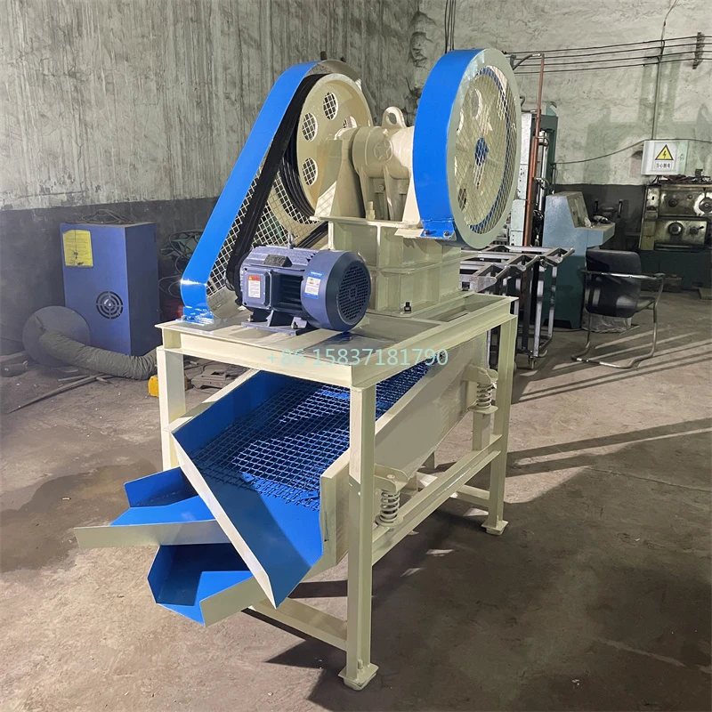 Waste Stone Jaw Crusher Quarry Mountain Rock Stone Crushing Machine Conveyor Jaw Rock Crusher Lithotripter Machine for Poland