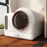 Smart Fresh Air Cat Litter Box,Automatic Deodorization Oversized,Drawer-type Fully Enclosed Cat Toilet,Cat Fecal Basin Deodorant 1