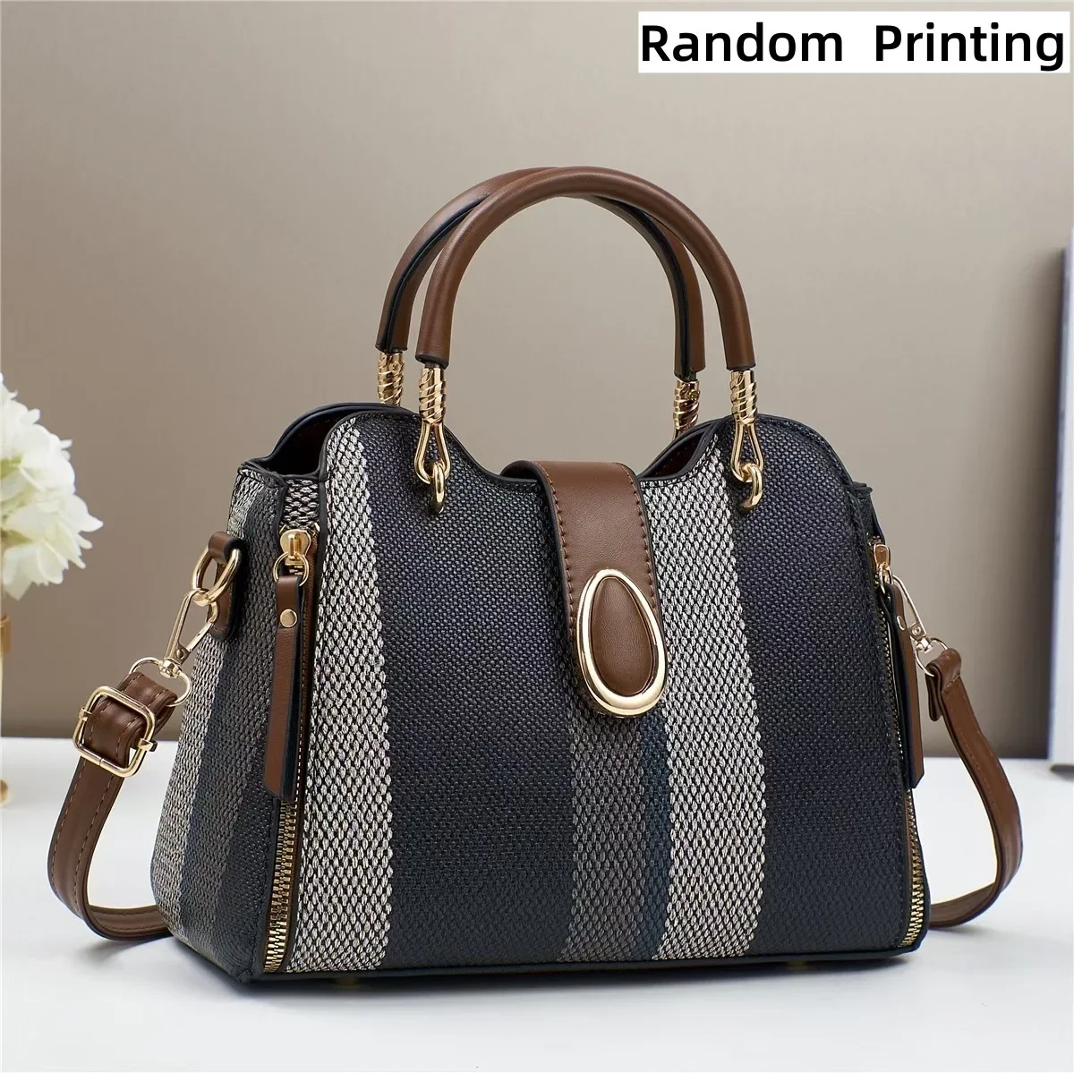 SpringFashionLargeCapacityLadiesHandbagTrendyShoulderBagCrossbodySimpleVersatileWomen