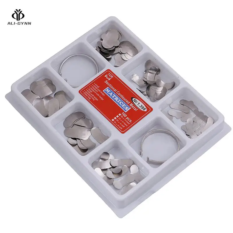 100Pcs/Pack Dental Metal Matrices Dental Metal Matrices