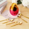 6Pcs Colorful Dinnerware Set with Egg Shaped Case Stainless Steel Cutlery Dinner Set Knife Fork Silverware Set Kitchen Tableware 3