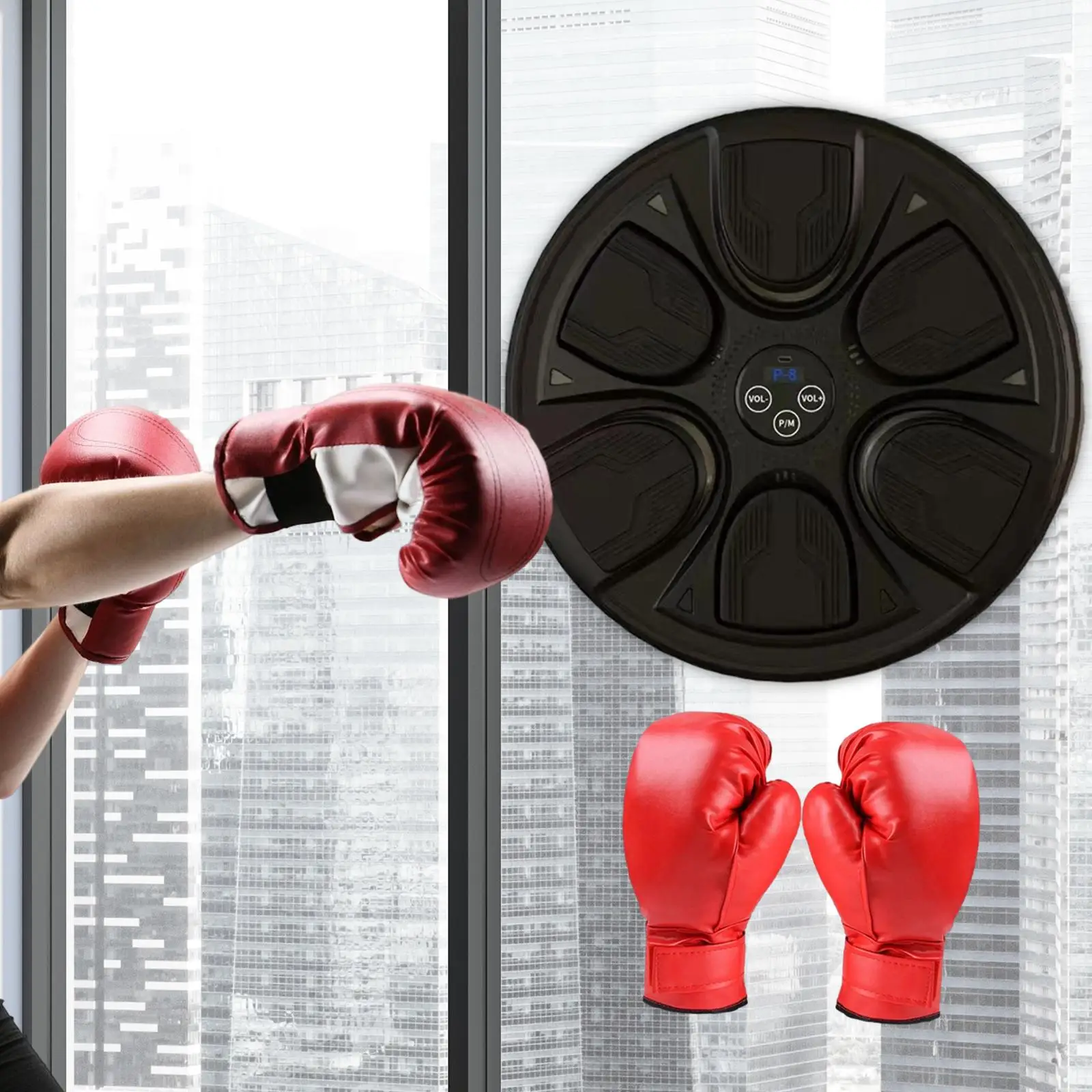 Electronic Music Boxing Wall Target LED Light Music Boxing Machine Reaction