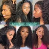 MELODIE 200% Density 13x4 Afro Kinky Curly Human Hair Wig Remy Hair 13x6 HD Transparent Lace Frontal Wig Curly Lace Front Wigs 5
