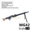 1/6 MG42 General Purpose Machine Gun Assemble Model Plastic Weapon For 12inch Soldier Military Building Blocks Toy 1