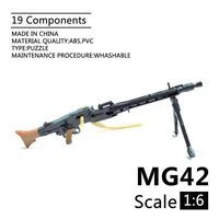 1/6 MG42 General Purpose Machine Gun Assemble Model Plastic Weapon For 12inch Soldier Military Building Blocks Toy 1